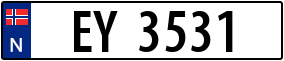 Trailer License Plate